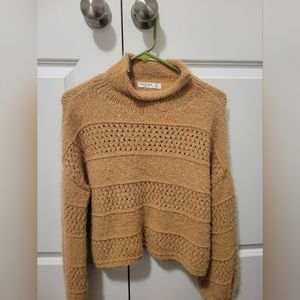 Arizona Faux Fur knit Turtle neck sweater